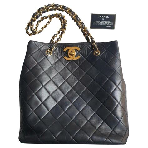 chanel shoulder tote bag|authentic chanel tote bag.